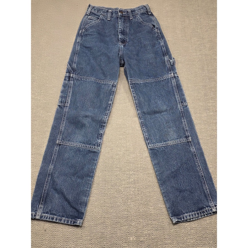 J. Galt Shanghai Blue Double‎ Knee Carpenter Jeans High Rise Straight Leg Small